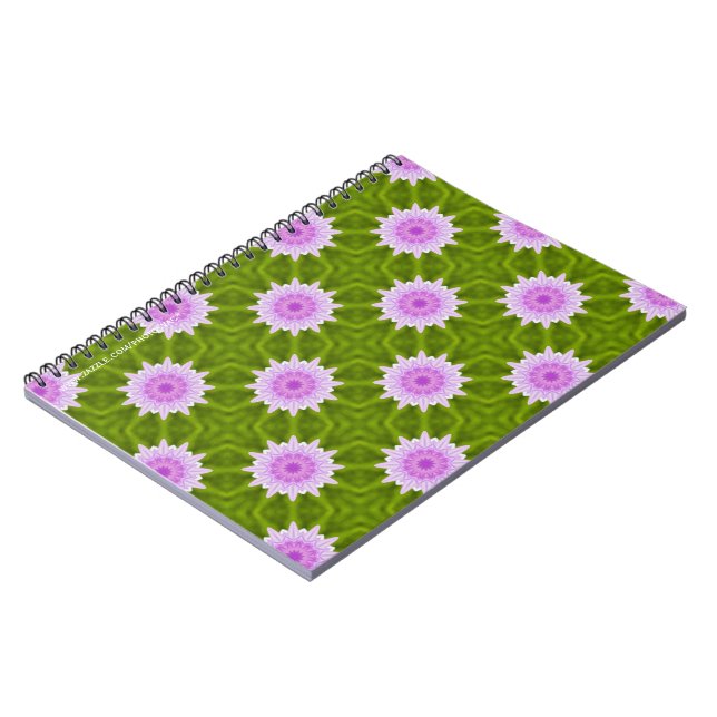 Pink Snowflakes Notebook (Left Side)