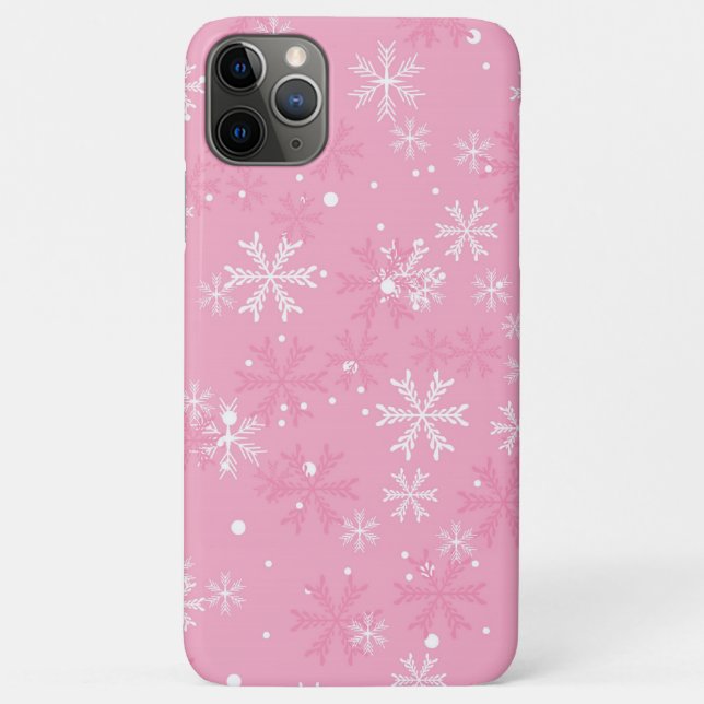 Pink Snowflakes Pattern Case-Mate iPhone Case (Back)