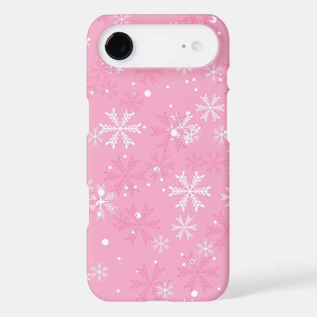 Pink Snowflakes Pattern Case-Mate iPhone Case (Back)