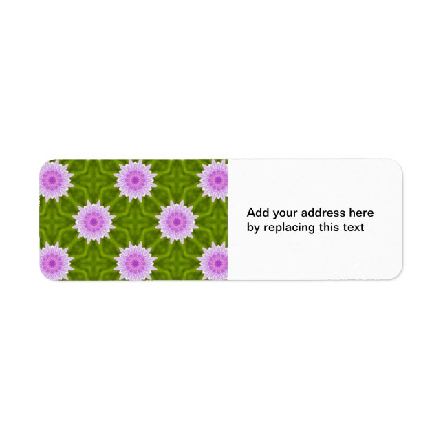 Pink Snowflakes Return Address Label (Front)