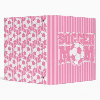 Pink Soccer Mom Screwball Graphics Binder