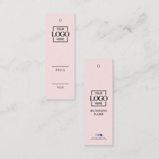 Pink Social Media Business Logo Clothing Price Tag