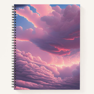 Pink Soft Clouds  Notebook