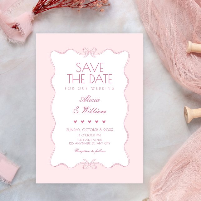 Pink soft wedding  invitation (Creator Uploaded)