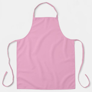 Pink, solid colour apron