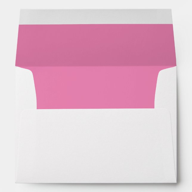 Pink Solid Colour Lined Envelope (Back (Bottom))