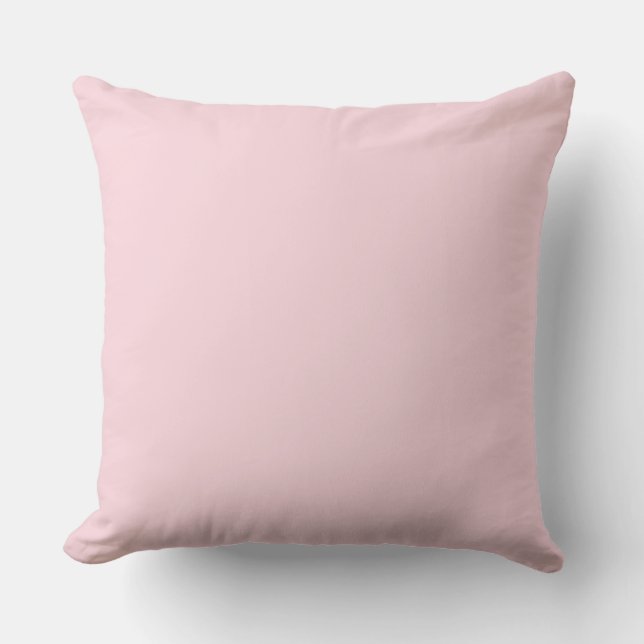 PINK Solid fad6de Throw Pillow (Front)