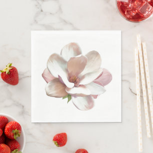 Pink Southern magnolia Napkin