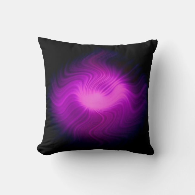 Pink space throw pillow (Front)