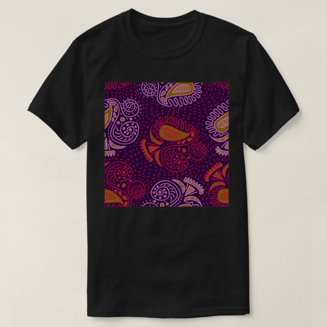 Pink Spades motifs African print T-Shirt (Design Front)