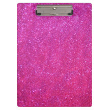 Pink Sparkle Glitter Girly Girl Stuff Clipboard 1