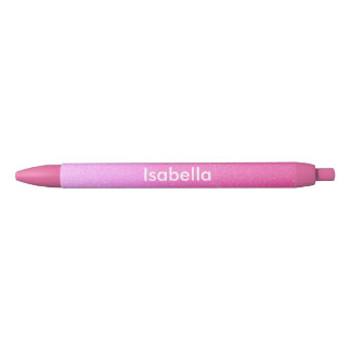 Pink Sparkle Glitter Personalized (Any Name) Pen