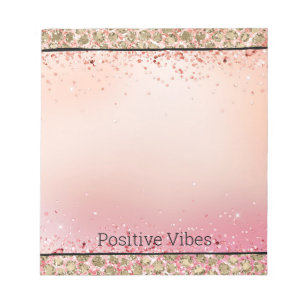 Pink Sparkle Gold Leopard Print      Notepad