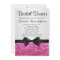 Pink Sparkle-look Bow Bridal Shower Invitation