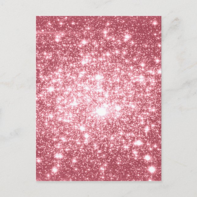 Pink Sparkle Postcard (Front)
