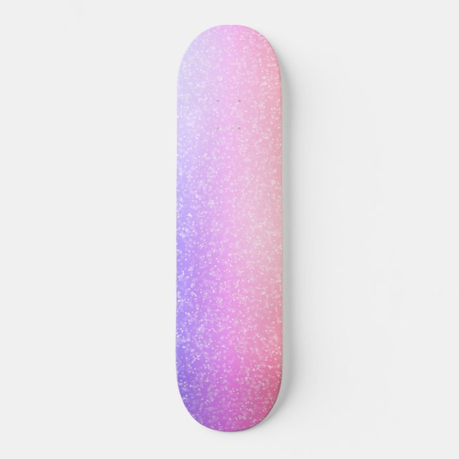 Pink Sparkle skateboard (Front)