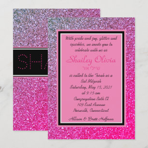 Pink Sparkles Invitation
