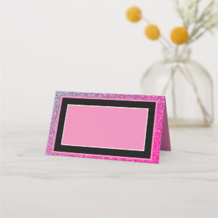 Pink Sparkles Place Card