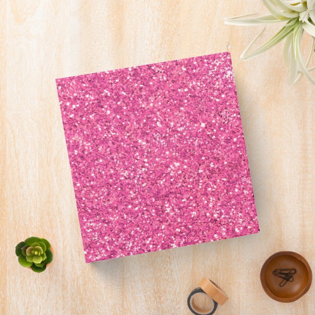 Pink  sparkling glitter pattern          binder (In Situ)