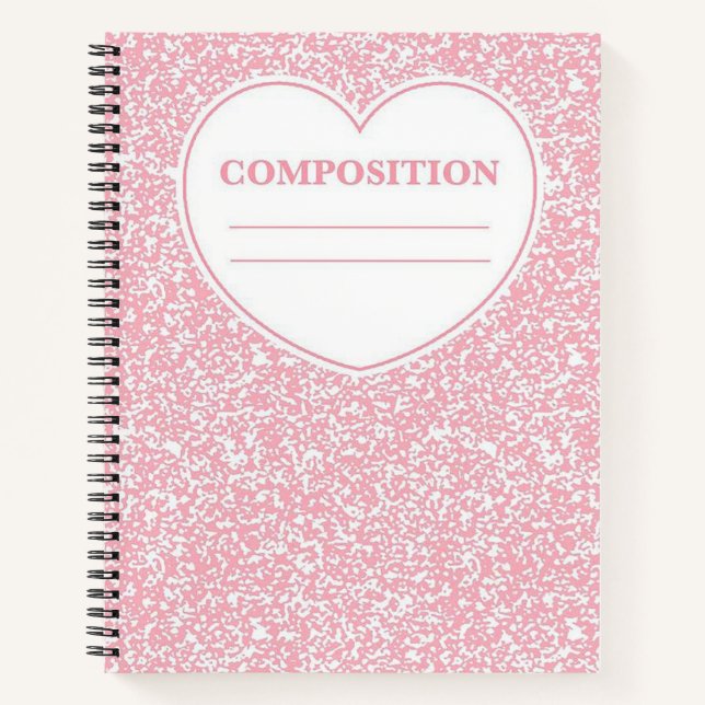 Pink Speckled Notebook (Front)