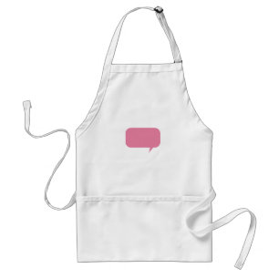 Pink speech bubble custom saying personalized gift standard apron