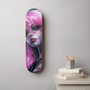 Pink Spider Skateboard