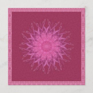 Pink Spinner Mandala Invitation