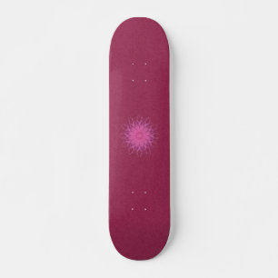 Pink Spinner Mandala Skateboard