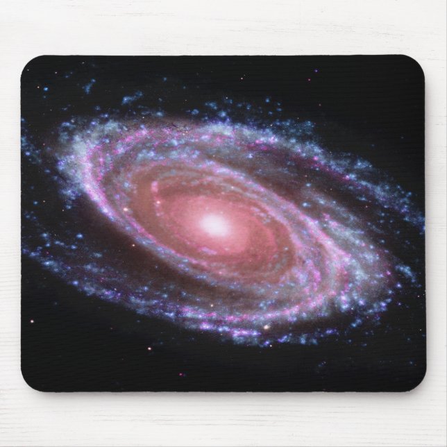 Pink Spiral Galaxy Mousepad (Front)