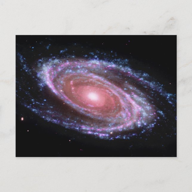 Pink Spiral Galaxy Postcard (Front)