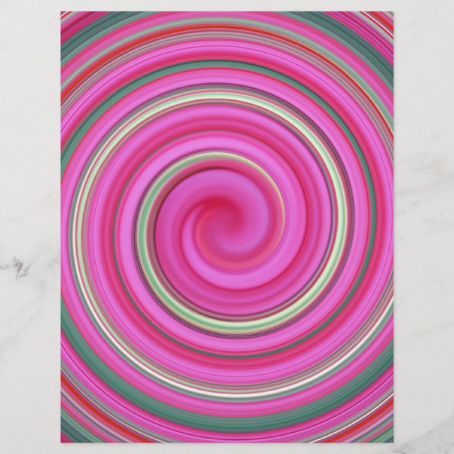 Pink spiral pattern (Front)