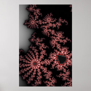 Pink Spirals Poster