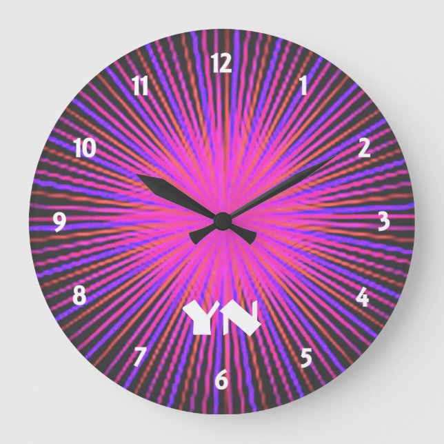 Pink Spirit Circle custom Large Clock (Front)