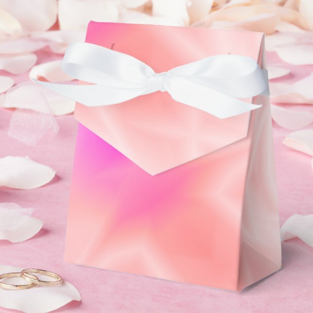 Pink Splash Favor Box (Wedding)