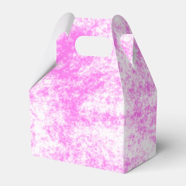 Pink Splash Favor Box (Front Side)