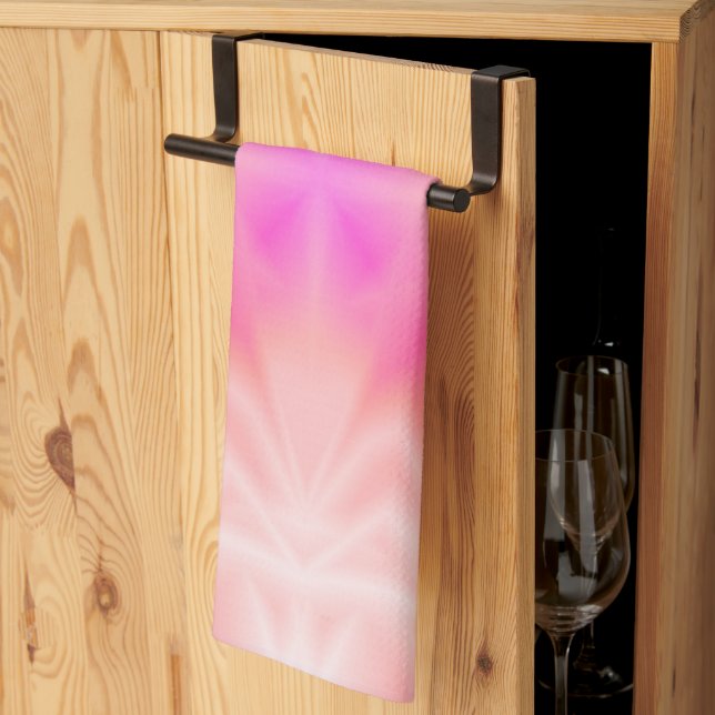 Pink Splash Kitchen Towel (Thirds Fold)