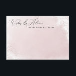 Pink Splash Minimalist Wishes & Advice Cards<br><div class="desc">This beautiful design features a watercolor design and script heading. Customize the text on the template form. Select the option to customize further to change text styles.</div>