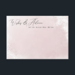 Pink Splash Minimalist Wishes & Advice Cards<br><div class="desc">This beautiful design features a watercolor design and script heading. Customize the text on the template form. Select the option to customize further to change text styles.</div>