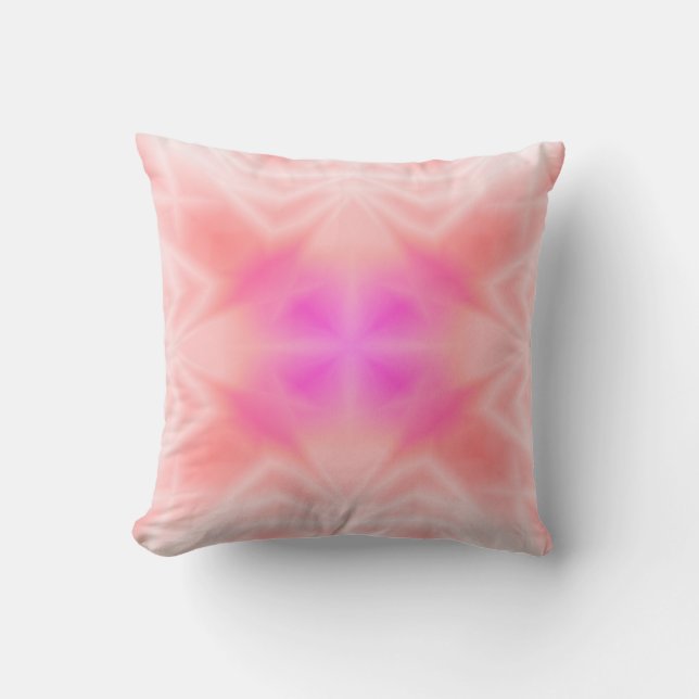 Pink Splash Throw Pillow (Front)