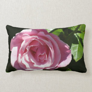 Pink Splendour Rose Lumbar Pillow