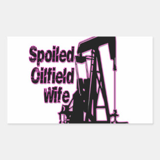 Pink Spoiled Oilfield Wife Sticker