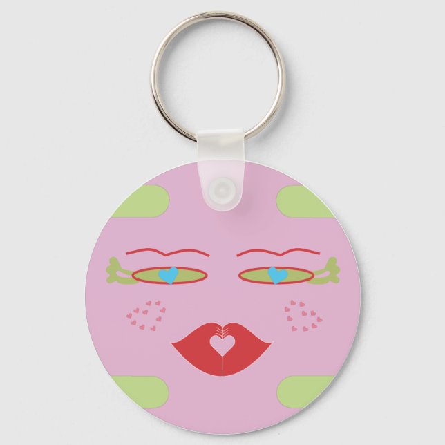 Pink Sponap, Cocorroli.ai Keychain (Front)