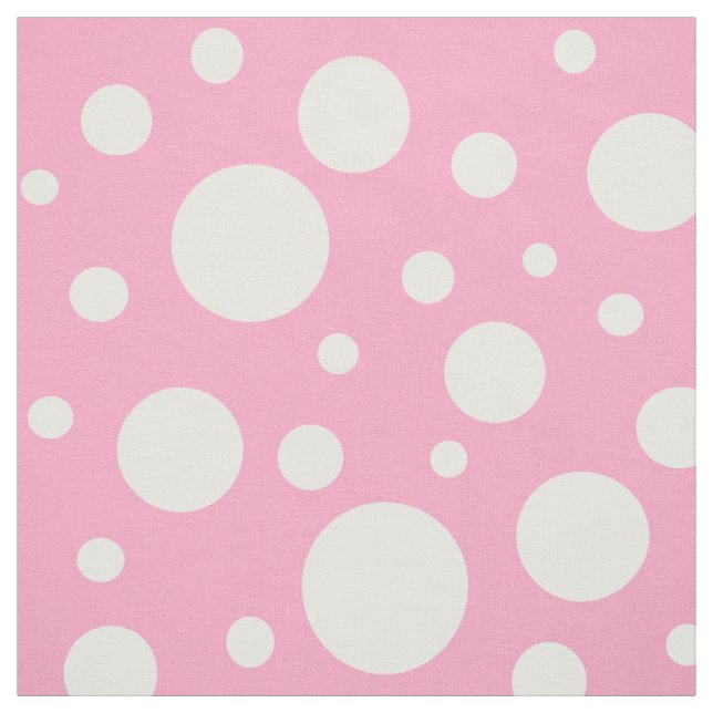 Pink Spots Fabric (Swatch)