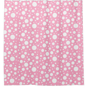 Pink Spots Shower Curtain