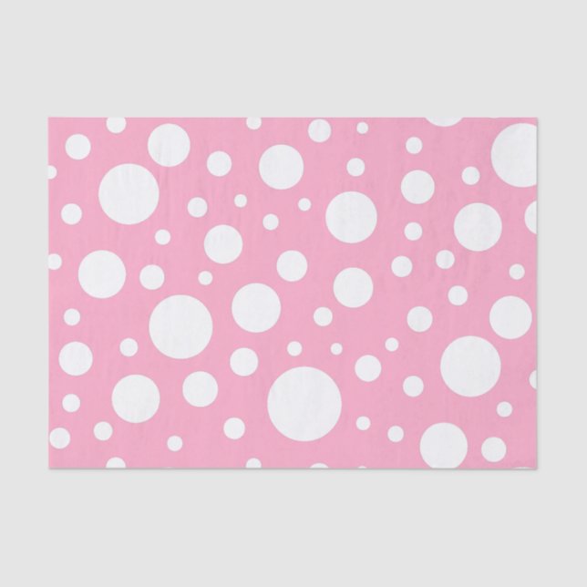 Pink Spots Tissue Paper (Front)