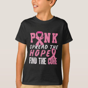 Pink Spread The Hope Find Cure _ Breast Cancer Awa T-Shirt