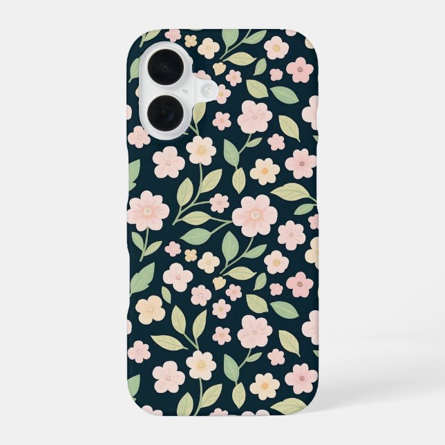 Pink Spring Elegance iPhone 16 Case (Back)