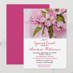 PINK SPRING FLING PARTY EVENT INVITE