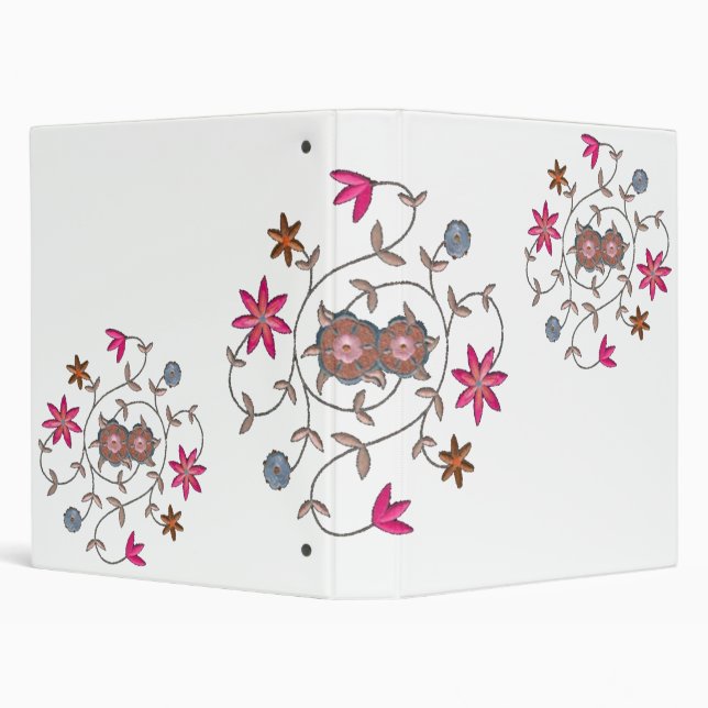 Pink Spring Flower Garden Binder (Background)