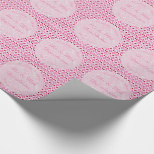 Pink Spring Wedding Cherry blossom and cherries Wrapping Paper